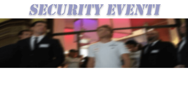 Sicurezza eventi